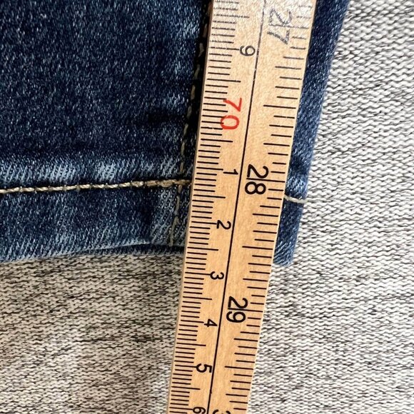 Maurices Jeans Women Size L Blue Skinny High Rise Button Fly Stretch Curvy - Picture 8 of 16